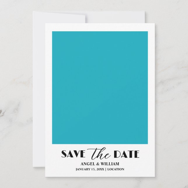 Custom  Minimalist Style |  Wedding Save The Date (Front)