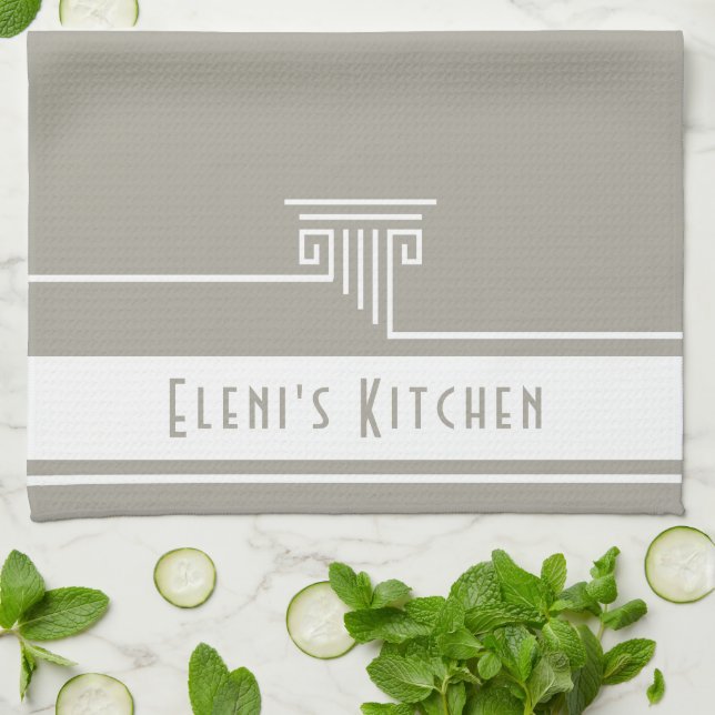 Custom Minimalist Tea Towel (Folded)