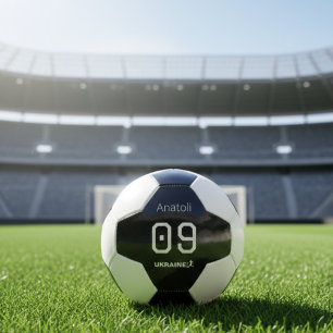 Custom Minimalist Ukrainian National Athlete Football