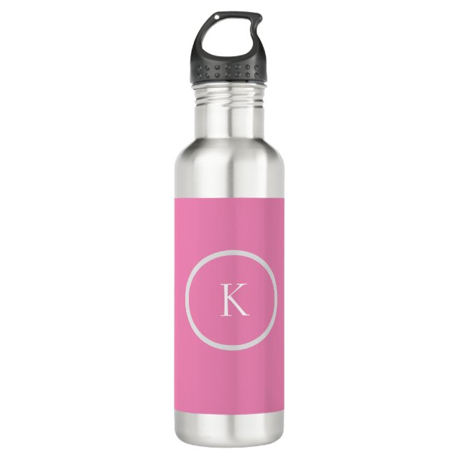 Custom minimalistic monogram 710 ml water bottle (Front)