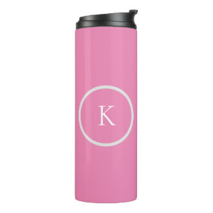 Custom minimalistic monogram thermal tumbler