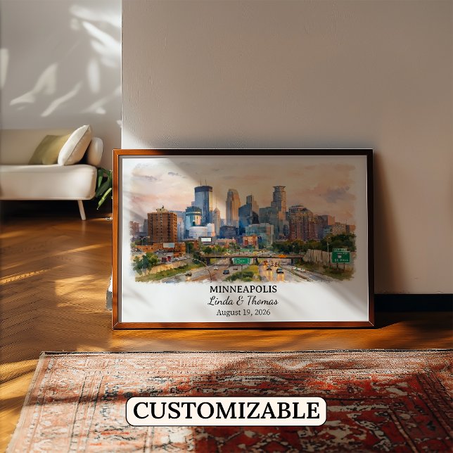 Custom Minneapolis Wall Art, Minnesota Poster (Creator Uploaded)