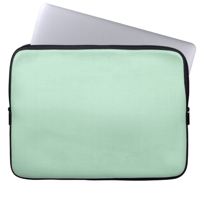Custom Mint Green Laptop Sleeve (Front)