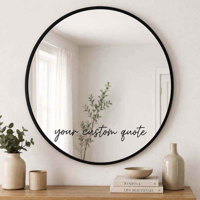 Custom Mirror Quote Decal – Personalised Text  (Creator Uploaded)