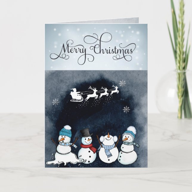 Custom Missing You Christmas Card (Front)