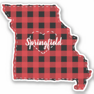 Custom Missouri Hometown State Plaid Christmas