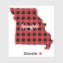Custom Missouri Hometown State Plaid Christmas