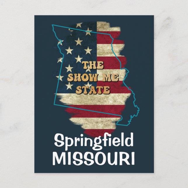 Custom Missouri State Holiday Postcard (Front)