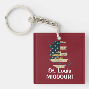 Custom Missouri State Keychain