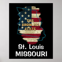 Custom Missouri State Poster