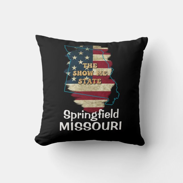 Custom Missouri State Throw Pillow (Front)