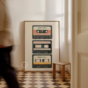 Custom Mixtape Cassette Wall Art Print