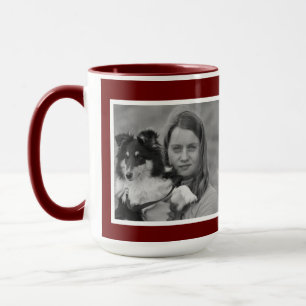 Custom Modern 2 photo collage Mug
