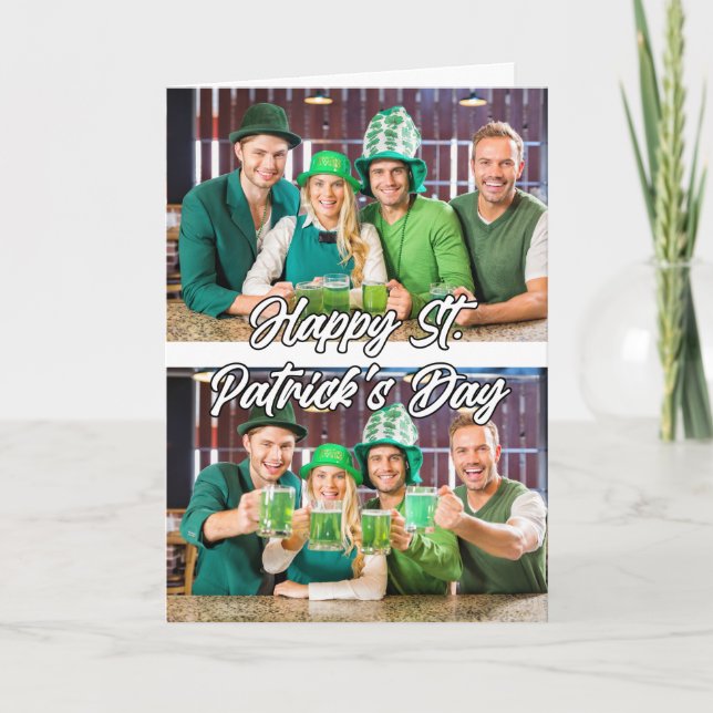 Custom Modern 2-photos Template St. Paddys Day (Front)