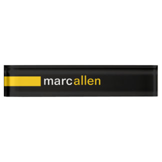 Custom Modern 519 (Gold) Nameplate