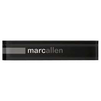 Custom Modern 519 (Grey) Nameplate