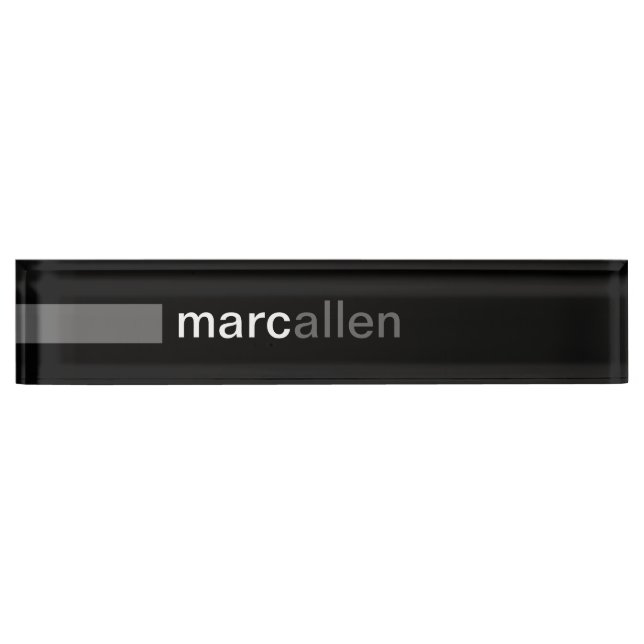 Custom Modern 519 (Grey) Nameplate (Front)