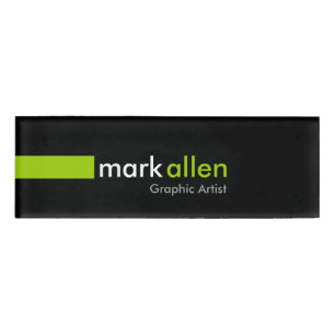 Custom Modern 519 Name Tag