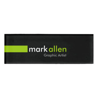 Custom Modern 519 Name Tag