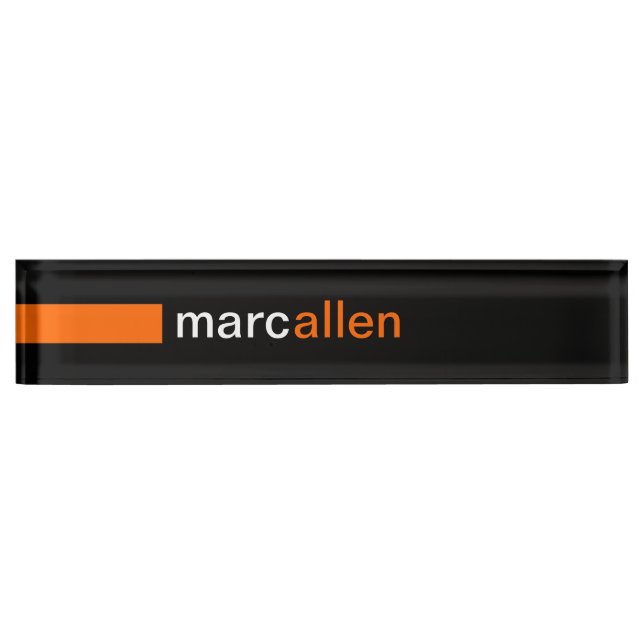 Custom Modern 519 Nameplate (Front)