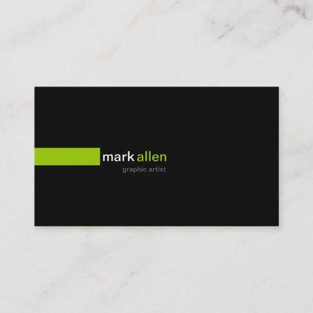 Custom Modern 519b Business Card (Front)