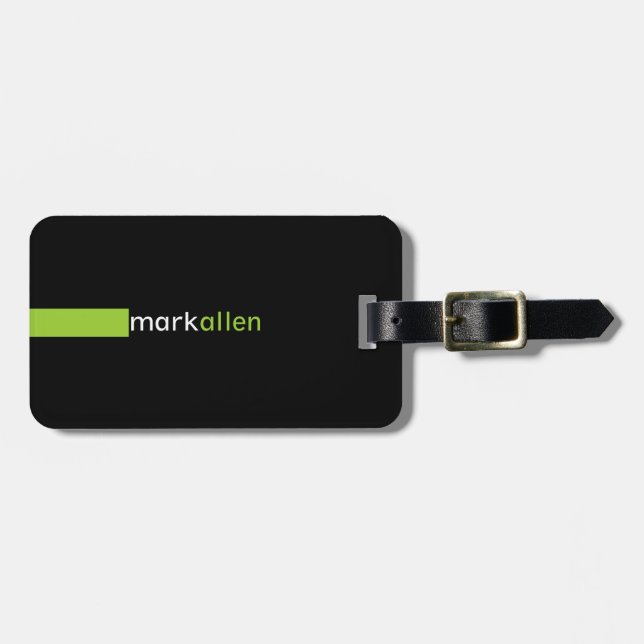Custom Modern 519b Luggage Tag (Front Horizontal)