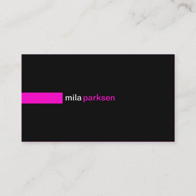 Custom Modern 519c Business Card (Front)
