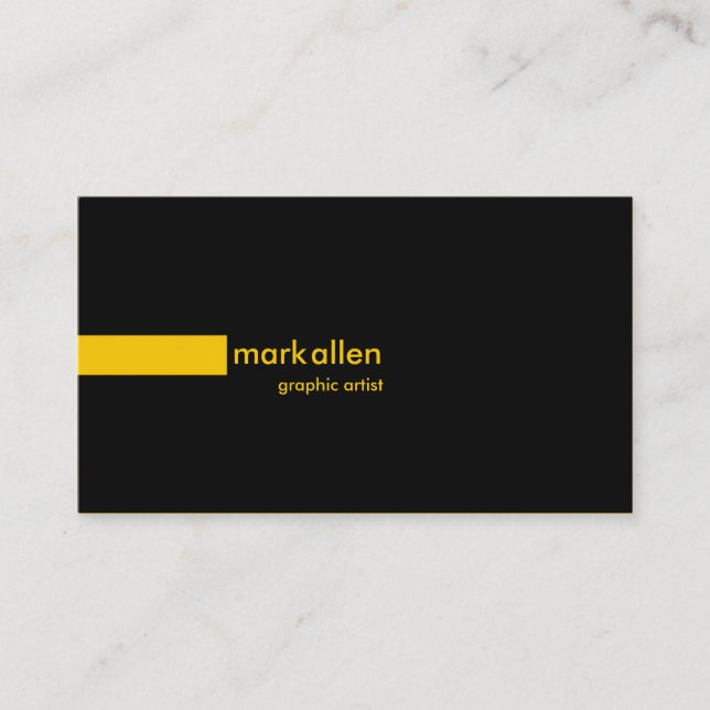 Custom Modern 519G Business Card (Front)