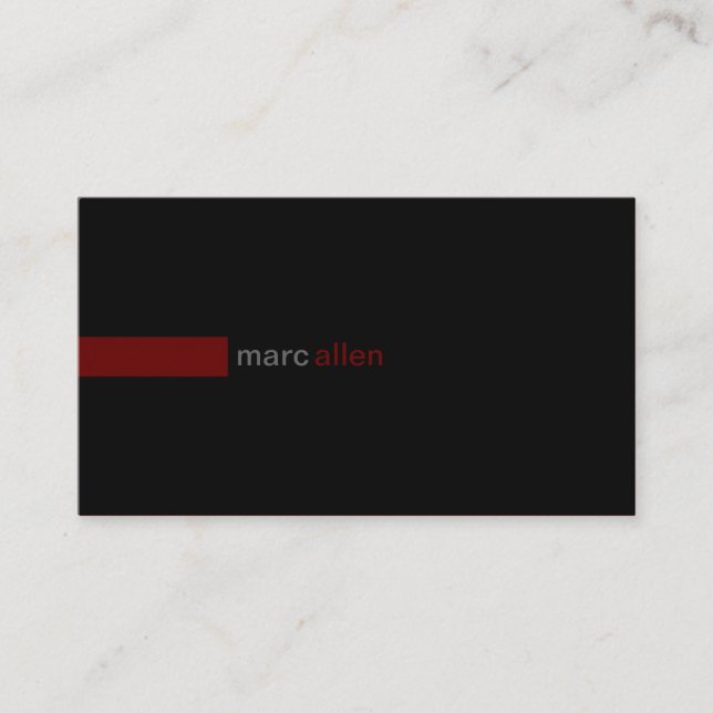 Custom Modern 519r Business Card (Front)