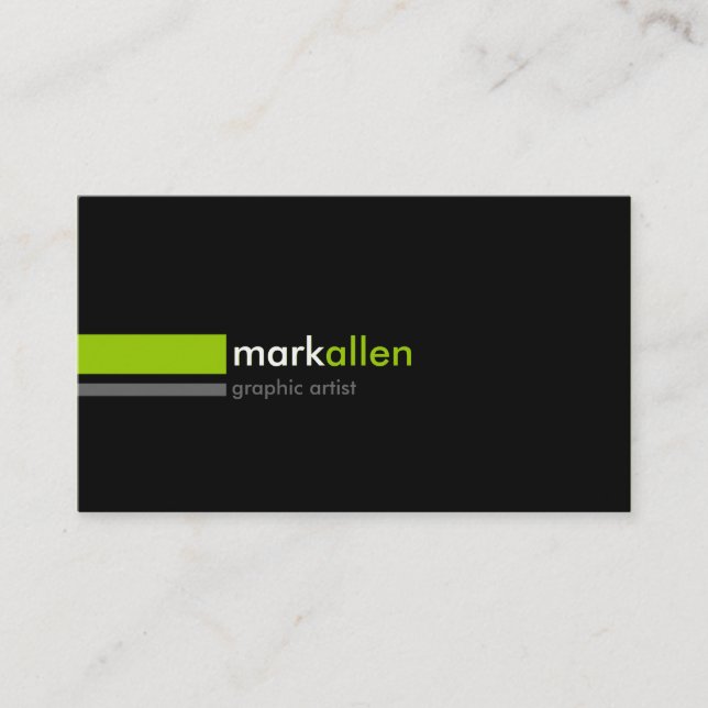 Custom Modern 521 Business Card (Front)