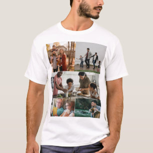 Custom Modern 5 Photo Collage T-Shirt