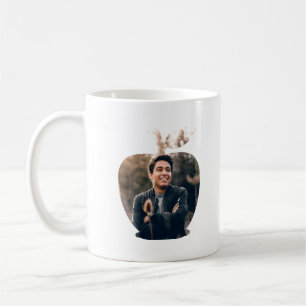 Custom modern apple fruit photo template coffee mug