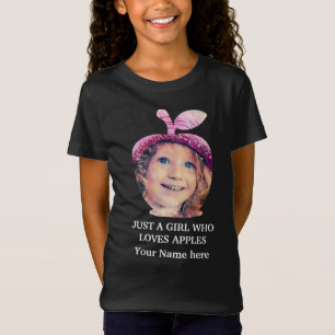 Custom modern apple fruit photo template T-Shirt