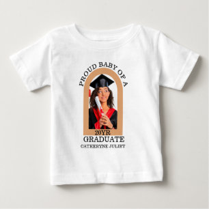 Custom Modern Arch Photo proud baby graduation T-Shirt