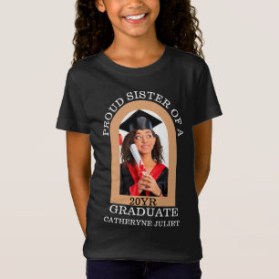Custom Modern Arch Photo proud sister graduation T-Shirt