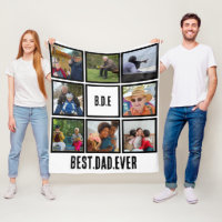 Custom Modern BDE Best Dad Ever 8 Photo Collage