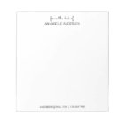 Custom Modern Black Script From The Desk of Name