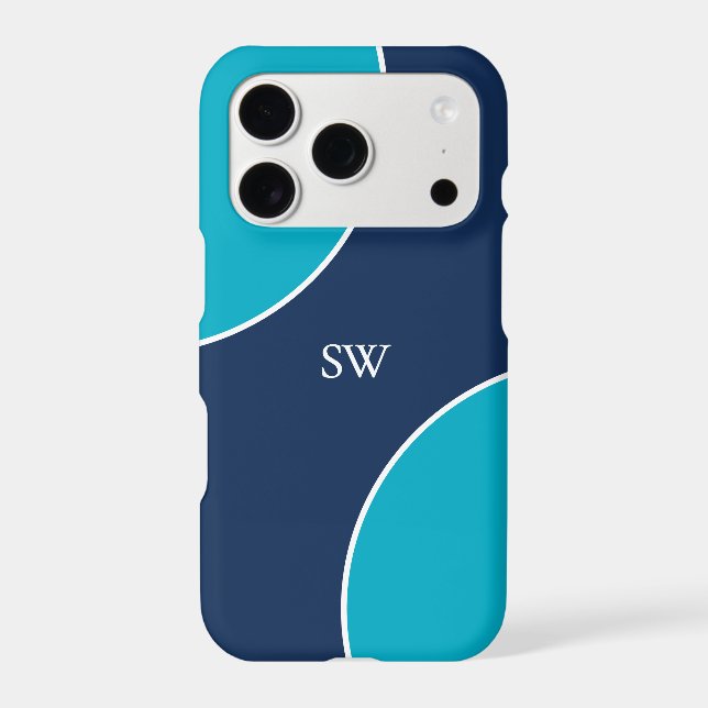 Custom Modern Blue Minimalist (Back)