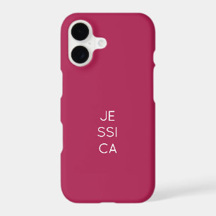 Custom Modern Bordeaux Minimalist