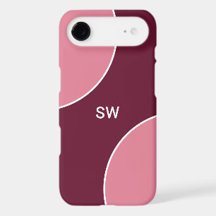 Custom Modern Bordeaux Pink Minimalist