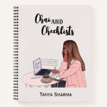 Custom Modern Brown Girl Chai & Checklists