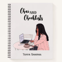 Custom Modern Brown Girl Chai & Checklists
