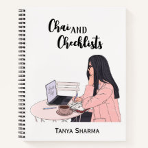 Custom Modern Brown Girl Chai & Checklists