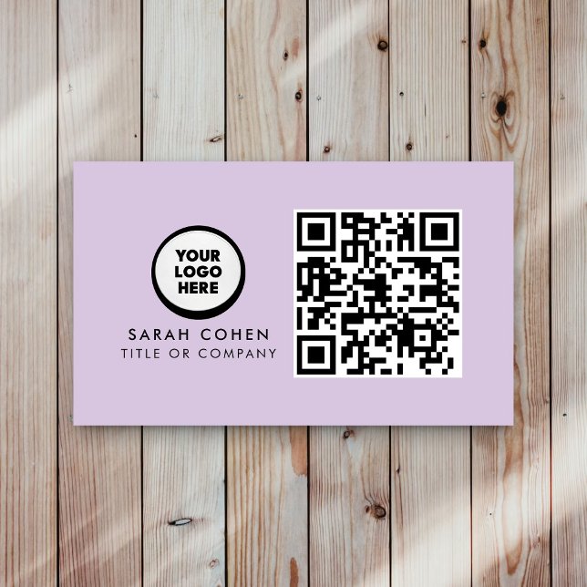 Custom Modern Business Card with Logo & QR Code  (Creator Uploaded)