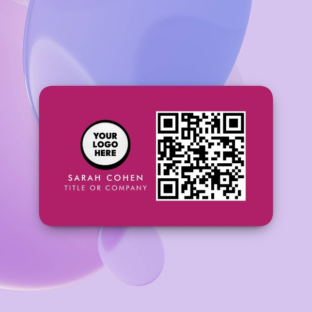 Custom Modern Business Card with Logo & QR Code  (Creator Uploaded)