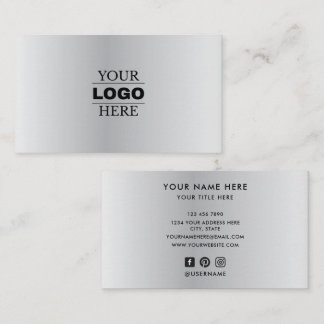 Custom Modern Business Logo Branded Card
