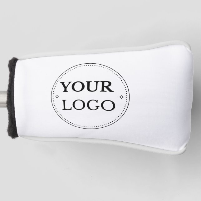 Custom Modern Business Logo Branded Golf Head Cover (Front)