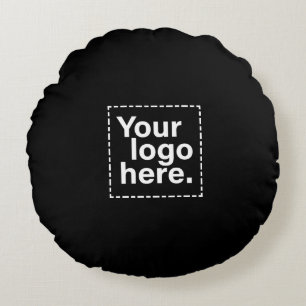 Custom Modern Business Logo Promotional Throw Pill Round Cushion