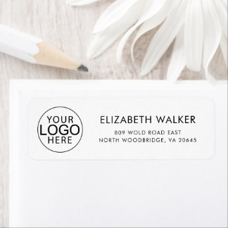 Custom Modern Business Logo Return Address