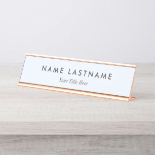 Custom Modern Business Promotional Desk Name Plate